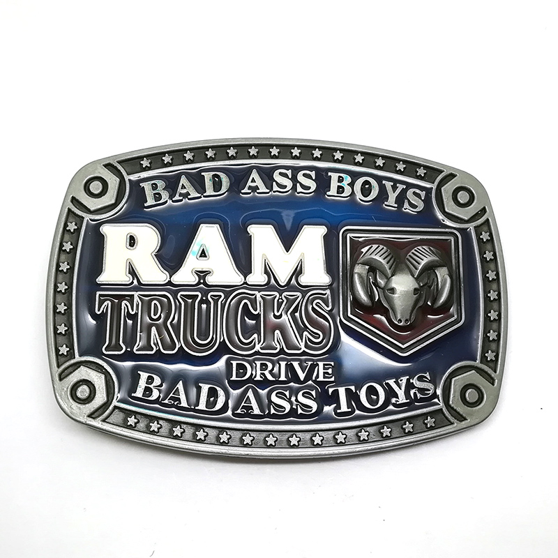 Western Advanced Plating Indian Truck Shape Belt Buckle