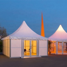 Luxury outdoor white PVC roof top banquet tent