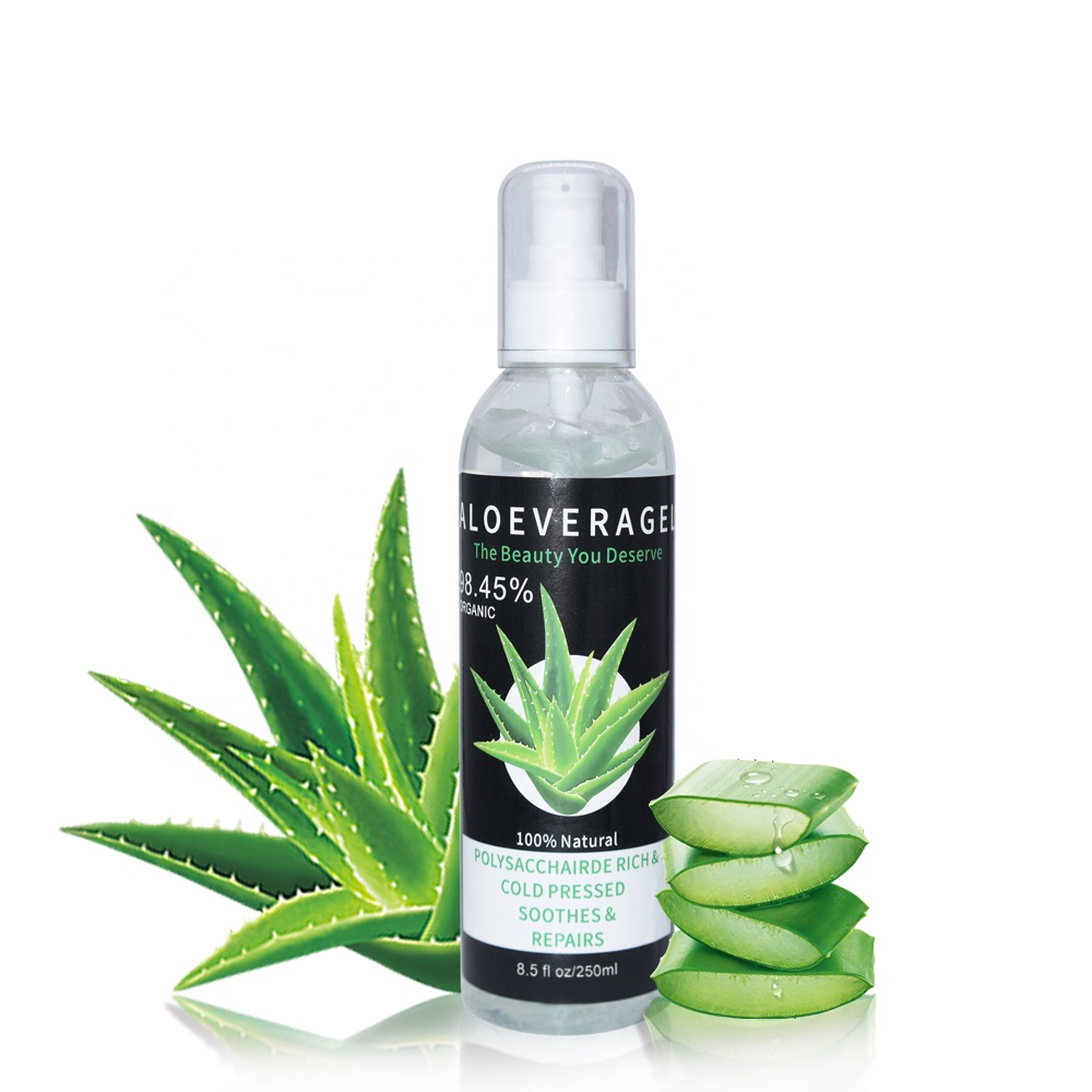 100% увлажняющий гель, чистый уход за лицом и телом после загара, натуральный листовой гель алоэ вера