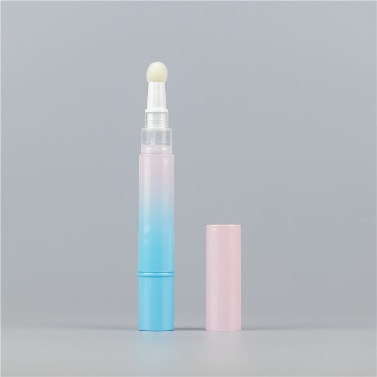 4ml Mini Transparent Empty Cosmetic Twist Click Pen With Brush Applicator