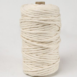 Atacado 3mm 4 milímetros 5mm natural única corda de algodão trançado macrame cordão para pendurar na parede