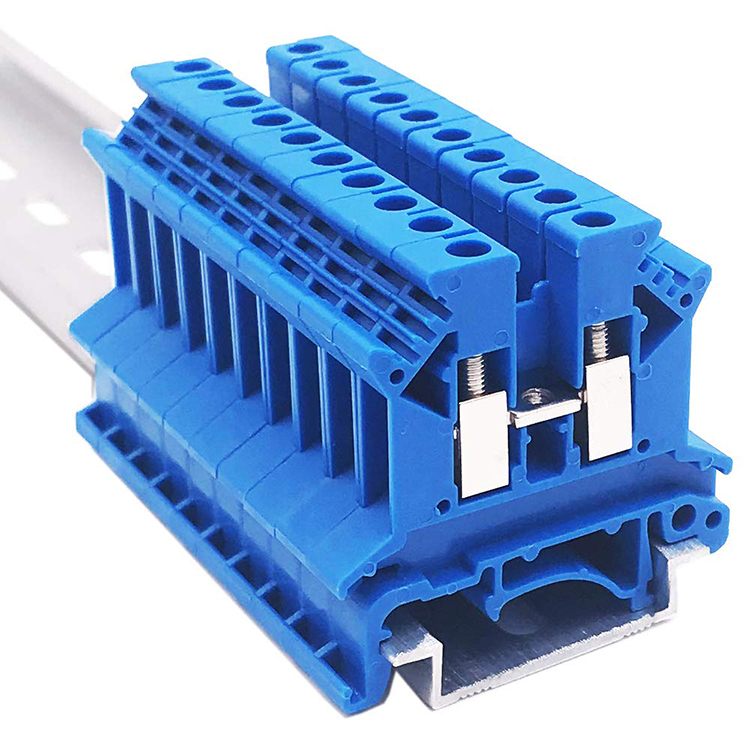 CNBX Factory Price UK waterproof din rail electric plastic spring cage terminal block