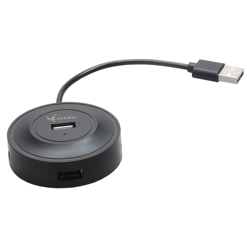 Компьютерные аксессуары 4 порта USB 2,0 концентратор Мульти USB разветвитель супер скорость мини несколько usb2.0 концентратор порт расширитель кард-ридер для ПК