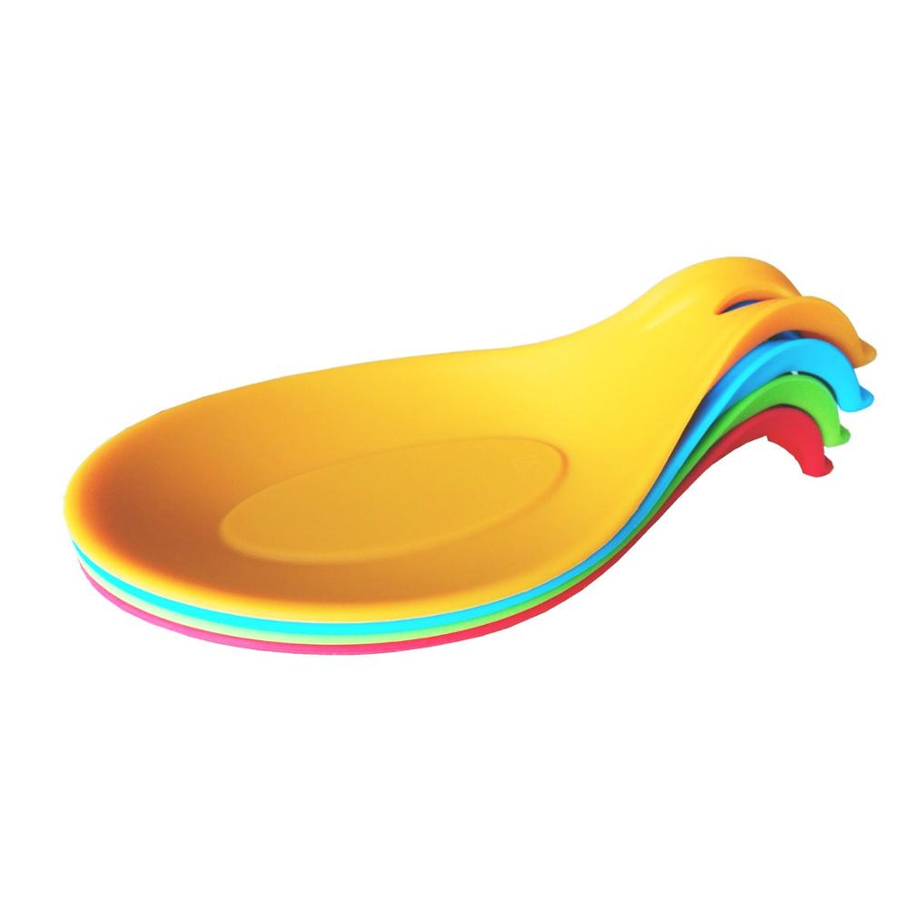 Flexible Almond-Shaped wholesale custom silicone china spoon lid chopstick rest christmas funny holder stand kitchen utensil