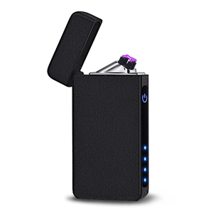 MLT144 Double Arc Induction Lighter Plasma USB Changing Windproof Flameless Electric Lighters Electronic Cigar Cigarette Lighter