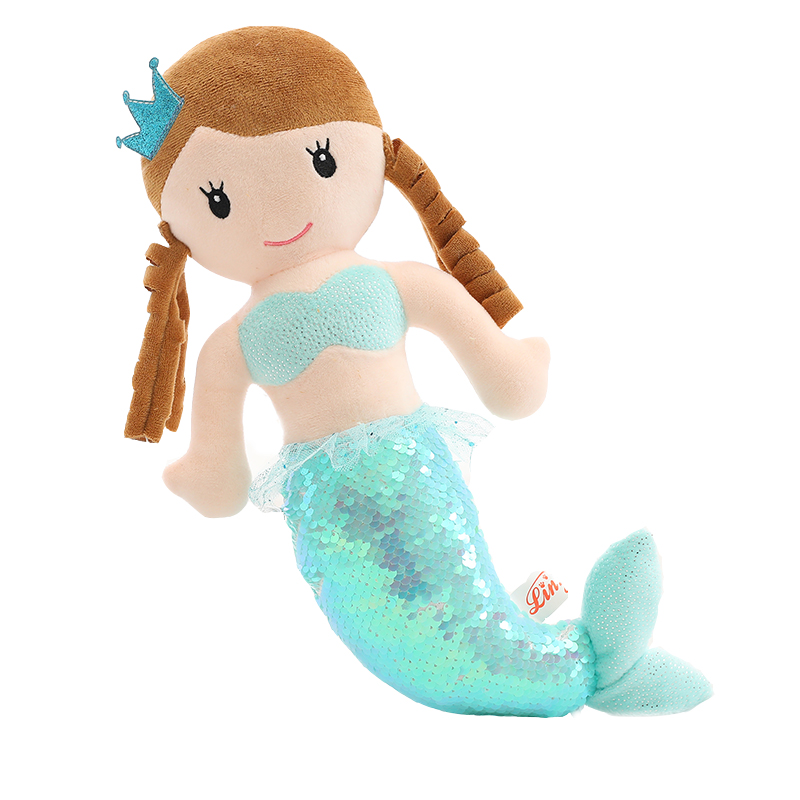 mermaid sequin stuffed animal