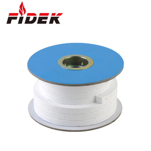 china manufacturer white pure gland braided packing PTFE graphite gland packing