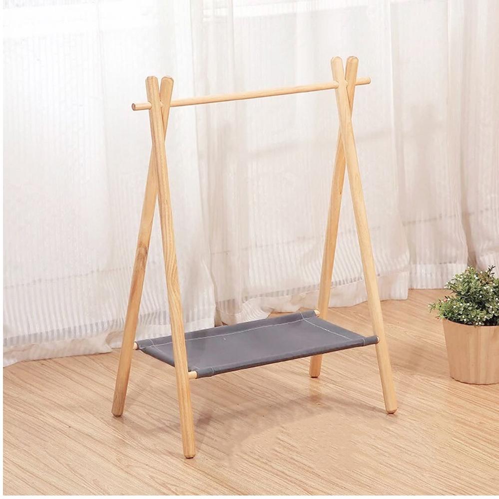 Home Livingroom Decoration Creative Dog Storage Rack Home Organizer Cat Supplies Shelf Pet Solid Wood Clothes Hanger