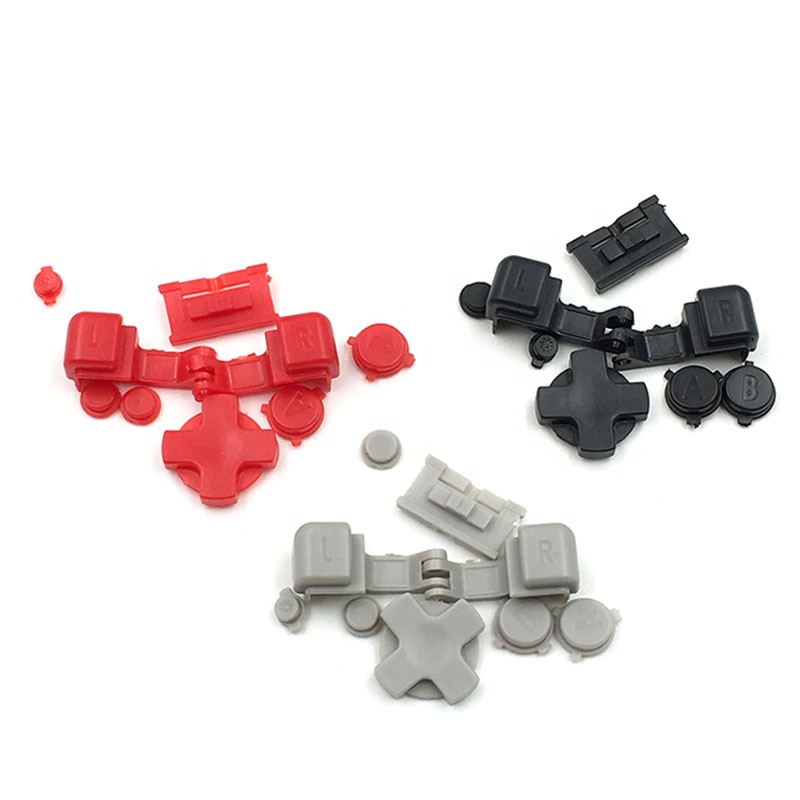 Red Plastic A B Select Start L R Buttons D Pad For GBA SP Full Button Set