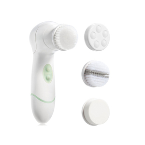 Waterproof battery powered rotary facial pore cleanser brush