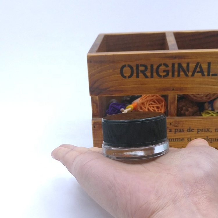customize Concentrate container 7ml Low Profile wax herbs oil rosin dab bottle 9ml empty glass child resistant jar with CR cap