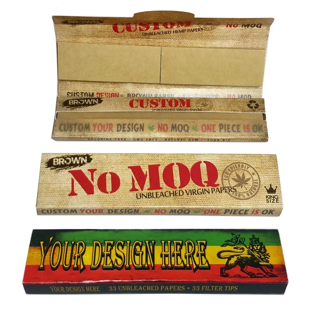 Normal-King size RAW Rolling papers Classic,Organic and Hemp 1-2-5-10pieces