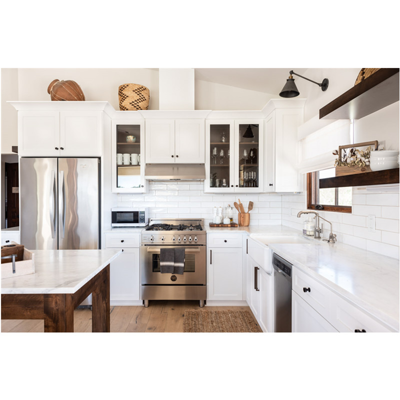 Building Material Solid Wood Kitchen Cabinets Display For Sale