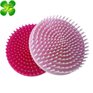 Custom FDA pink silicone face clean brush