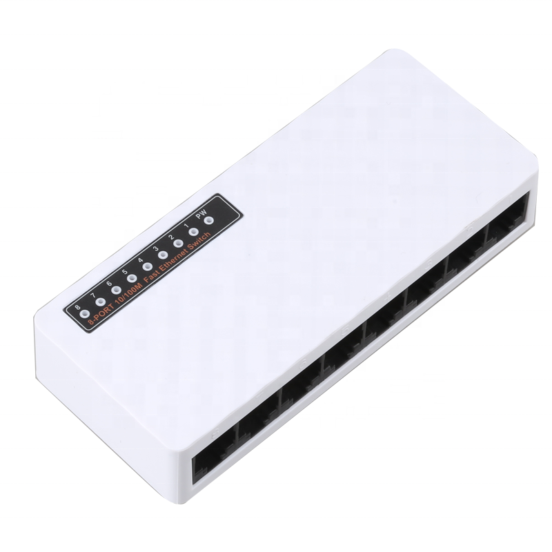 Txic & DIEWU 8 портов 10/100M сетевой коммутатор с OEM