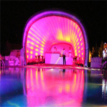 China Supplier Parties Events Inflatable Selfie Shell LED Light Photo Booth Shell Roof Top Tent for Sale