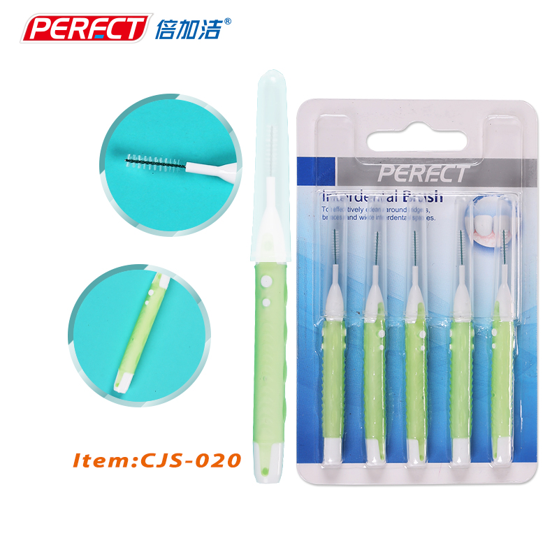 PP ручка I Тип межзубная щетка для чистки с крышкой