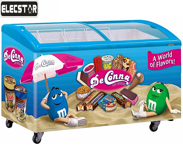 Холодильник-витрина для мороженого, морозильник, глубокое морозильное вместилище, Морозильный аппарат для глубокого замораживания