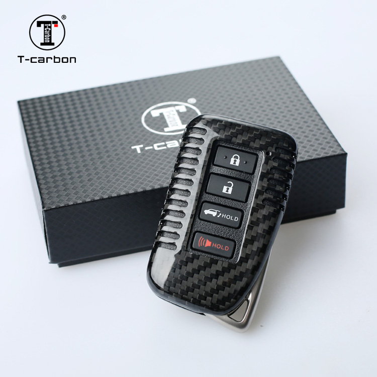 T-carbon Лидер продаж, качественный автомобильный чехол для ключа из углеродного волокна для LEXUS
