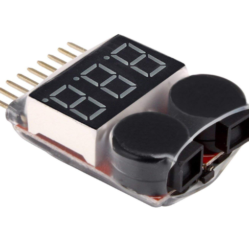 Высокоточный 1 ~ 8S Аккумуляторный детектор напряжения с громким звуком звуковой сигнал низкого давления цифровой дисплей батареи