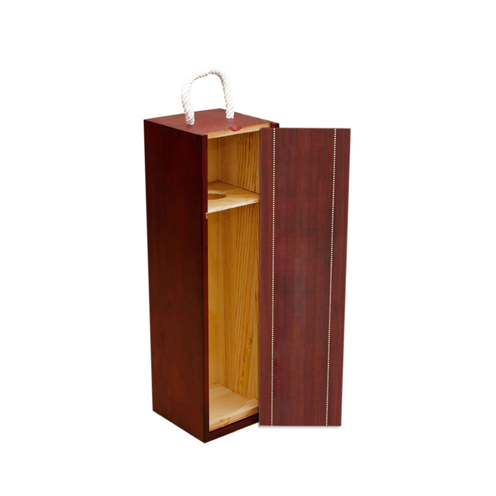 Оптовая продажа оптом сосновая дешевая деревянная коробка для вина