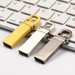 Gold metal keychain usb 2.0pen drive usb flash drive memory stick 4//8//16//32GB NI