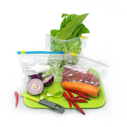 Airtight LDPE freezer slider bag recycle waterproof slider zipper bag