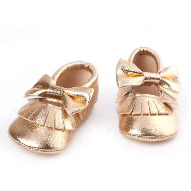 В наличии Младенческая Детская обувь мягкая подошва бантик с кисточкой Мокасины Обувь для кроватки