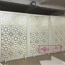Factory Direct Wooden Golden Acrylic Decoration Wedding Backdrop