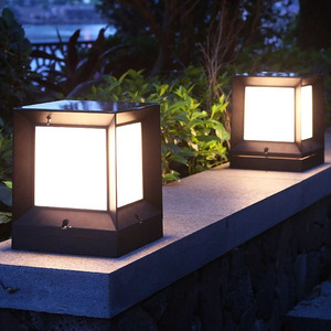 modern gate post lights