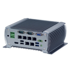 i5 6360u 6 lan工业嵌入式无风扇迷你pc电脑,带4 poe 6 usb