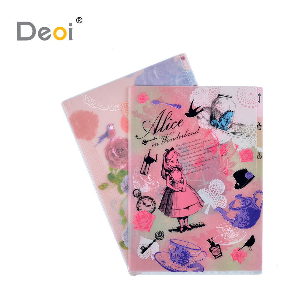 Прозрачная индивидуальная пластиковая расширяющаяся папка для файлов формата А4