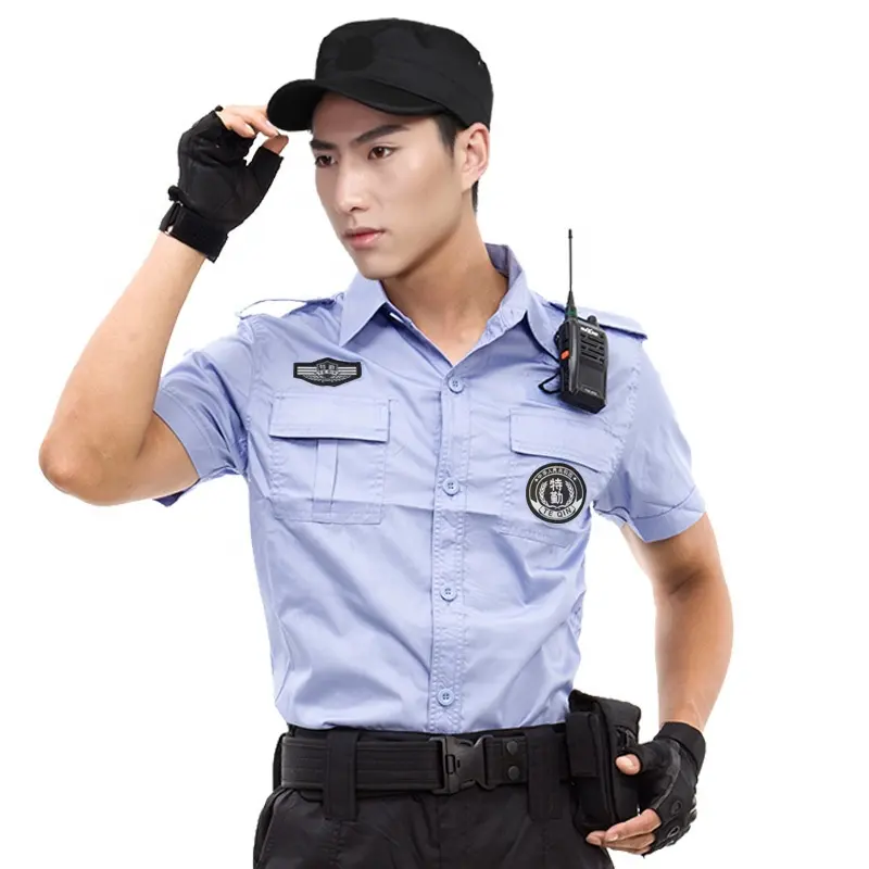 Airport Security Uniform Black Military Style Security Guard Uniform Coast Guard Uniform