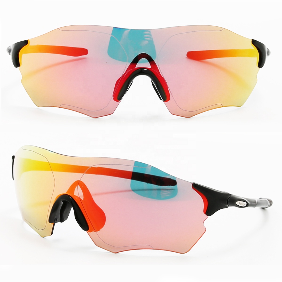 XIAMEND Sports Sunglasses Outdoor Men and Women Bicycle Riding Glasses Mountain Bike Glasses Color : E