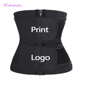 2019 Black Double Belt Neoprene Waist Trainer 3XS-6XL