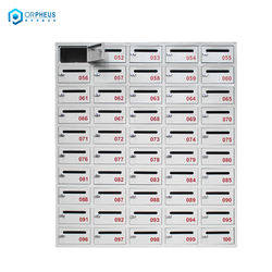 50 Door Multiple Post Boxes 5 Column Apartment Stainless Steel Letter Box Mailboxes Design