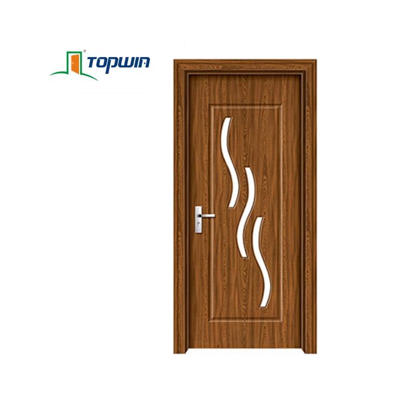 Styled Glass Interior MDF PVC Wood Door puertas de madera