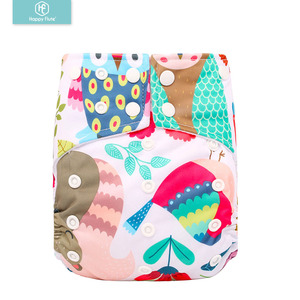 happy flute baby reusable cloth diaper organic one size fits washable diaper bamboo charcoal insert