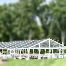 GSL 10 giant military aluminium PVC top roof transparent tent for sale heavy duty event market structure hotel