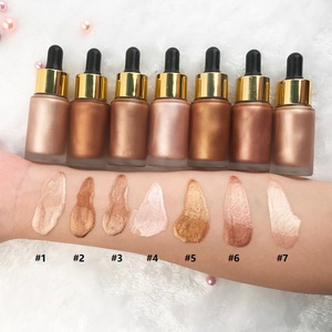 Wholesale Private Label NO LOGO 7 Colors 20ml Liquid Highlighter Makeup