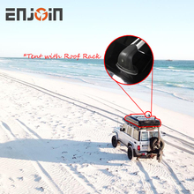 ENJOIN Outdoor Hard Shell Car Side Awning Roof Top Tent 1-2 Person with Bicycle Top Farme
