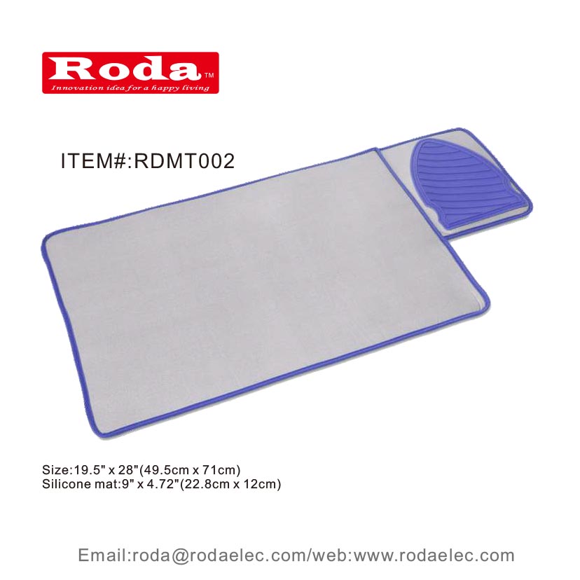 Amazon горячие продажи термостойкие портативный гладильная доска коврик с силиконовым покрытием