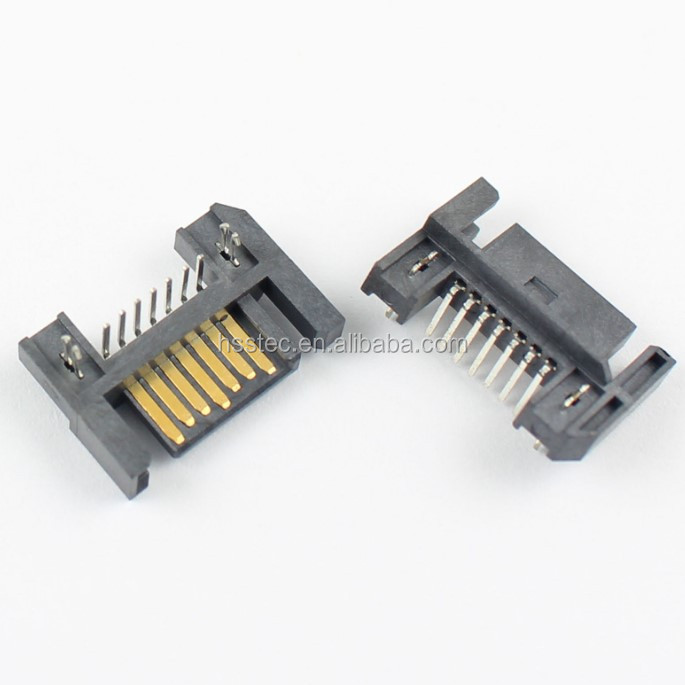 5Pcs Sata Type A 7 Pin Straight DIP Male Adapter Connector For Hard Drive HDD