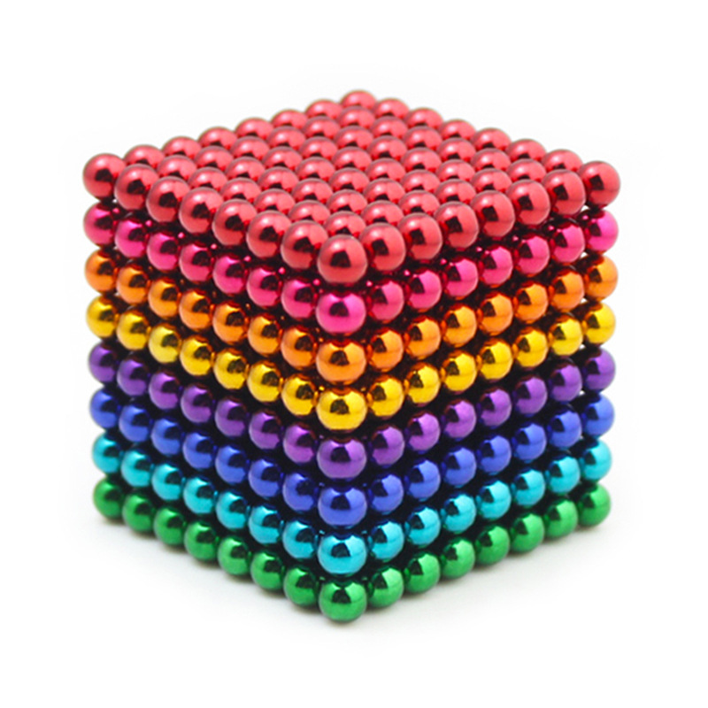 Home and Everywhere EVERMARKET Magnetic Sculpture Toy for Intelligence Development 5mm Magnetic Fidget Blocks Ball 216 pcs,1 Box with a Metal Gift Box a Great Toy for Office