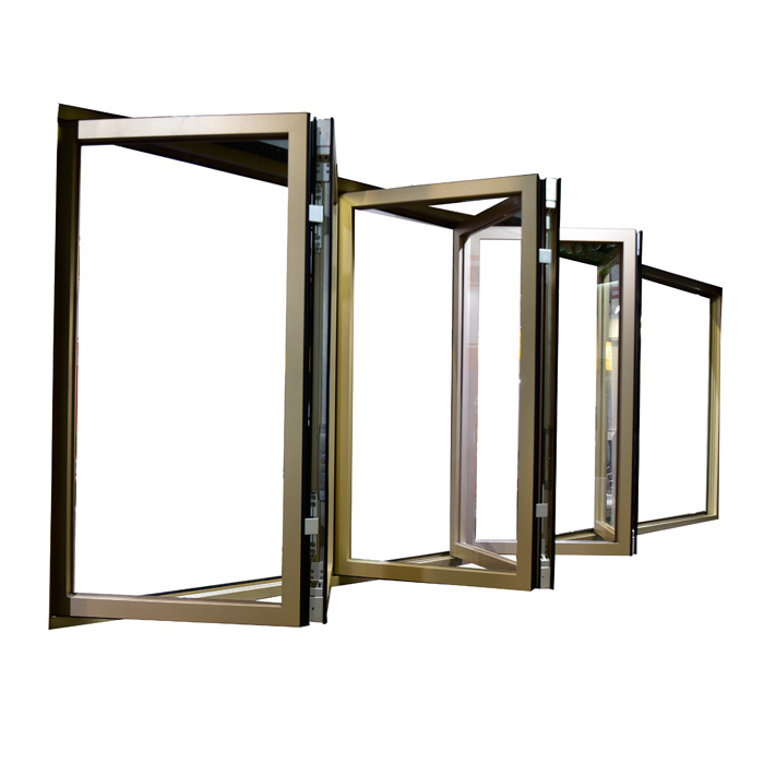 Janelas De Vidro varanda Janela Dobrável Dobra Bi Vezes Slide Janelas