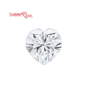 Wholesale Forever Brillant Loose Moissanite 8X8mm White Color Heart Shape Moissanite Diamond For Jewelry Making