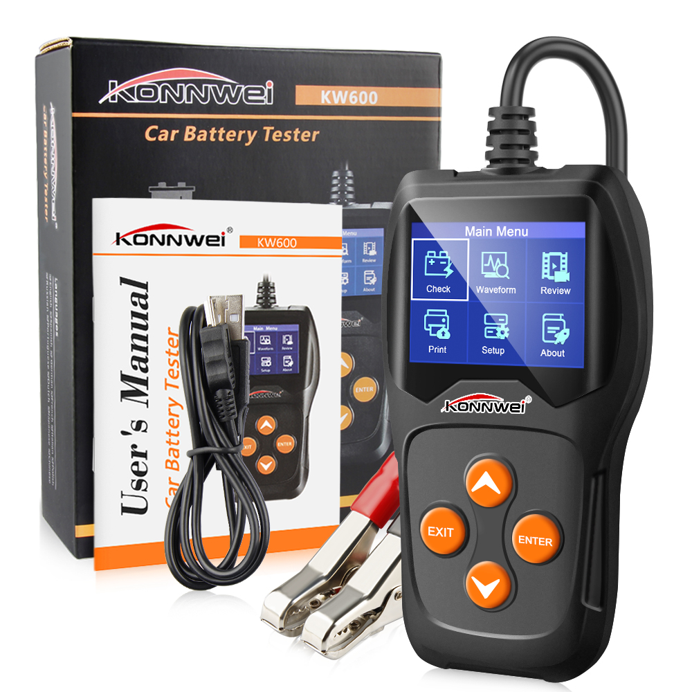 Cloverclover Kw600 12V Car Battery Detector Battery Car Battery Detector Car Battery Testor