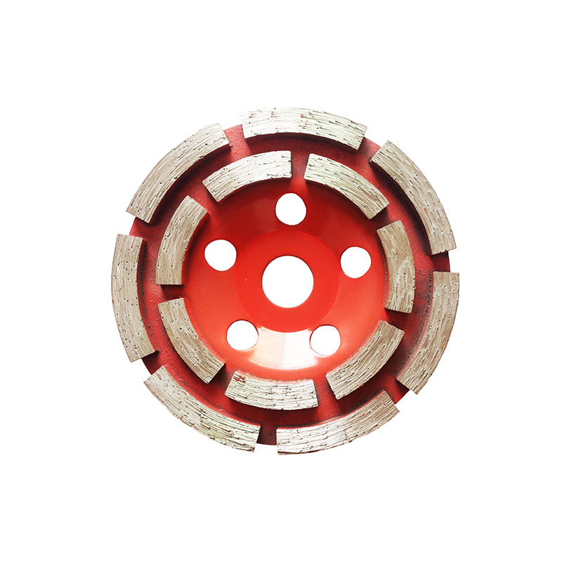Двухрядный алмазный шлифовальный диск, круглая кружка для гранита, мрамора, бетона, кирпичных материалов