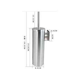 TBS6 Stainless Steel Satin Finished Wall Mount Toilet Brush Holder