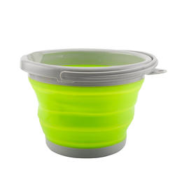 5L 10L silicone water folding Silicone Foldable Square Bucket